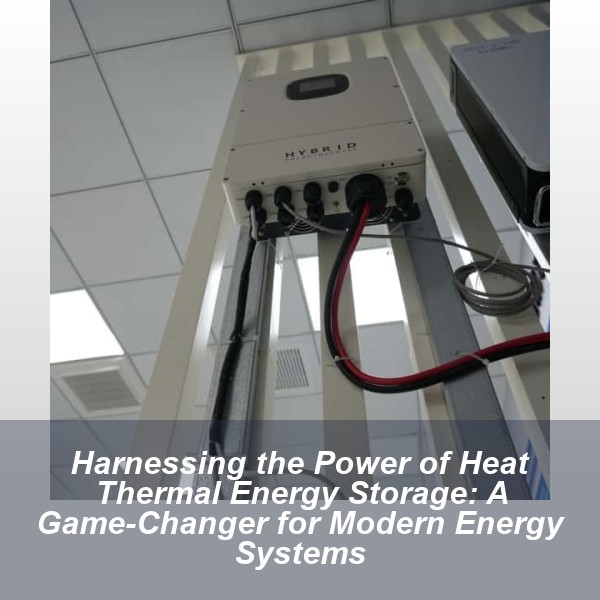 Harnessing the Power of Heat Thermal Energy Storage: A Game-Changer for Modern Energy Systems